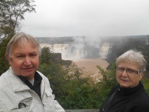 Chilling out at Iguazu Falls after retirement.