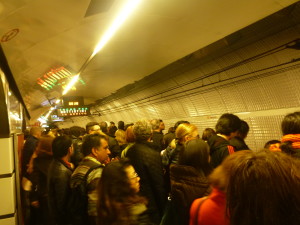 Metro system in Rome, Italy