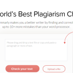 Excellent Plagiarism Checker from Grammarly